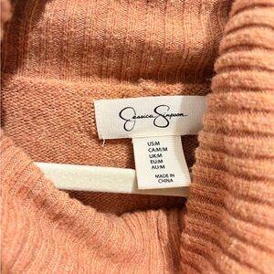Jessica Simpson Cowl Neck Sweater - Soft Peach